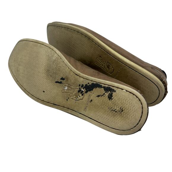 John Varvatos‎ USA Leather Driving Loafers Brown Metal Bit Moc Toe Mens 10M main image 5